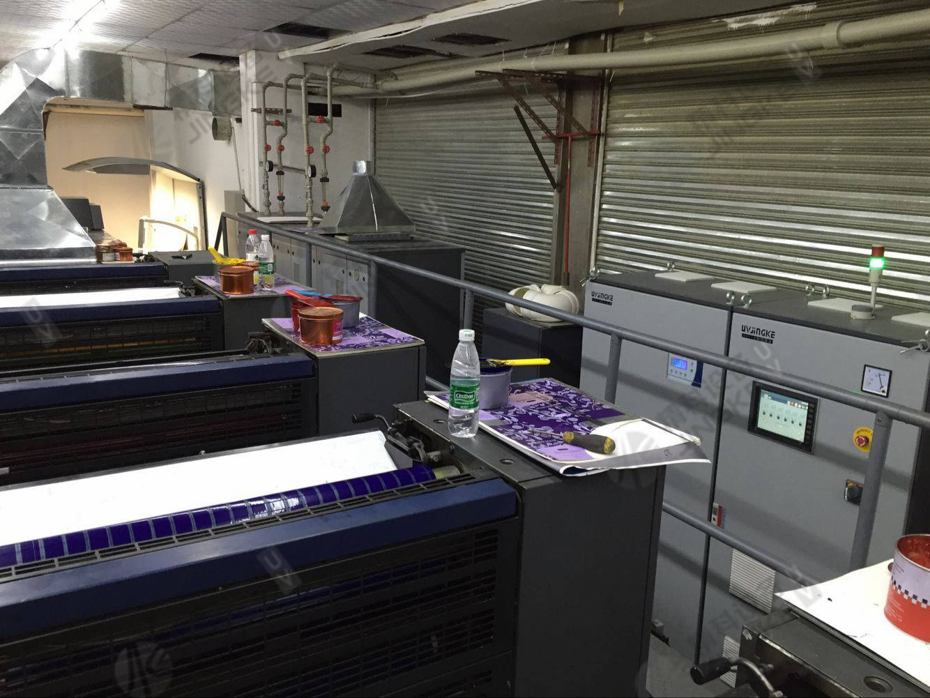 海德堡CD740胶印机加装UV设备5